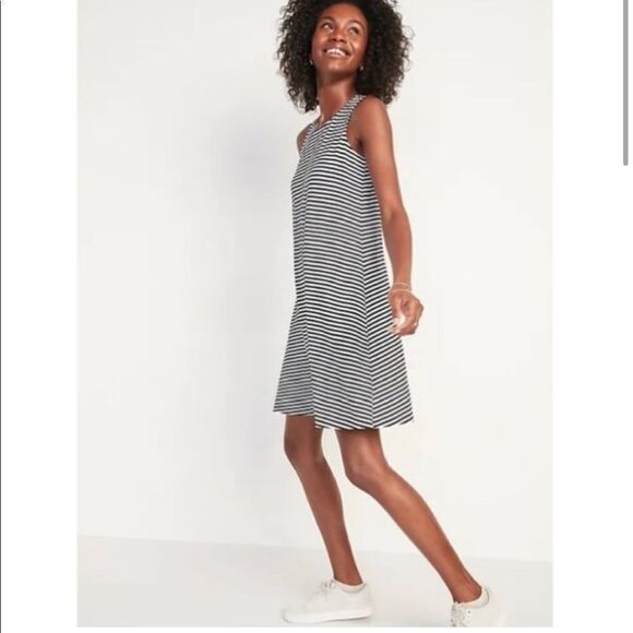 Black & White Striped Dress - Picture 1 of 6